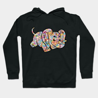 Elephant Colorful Flowers Gift Hoodie